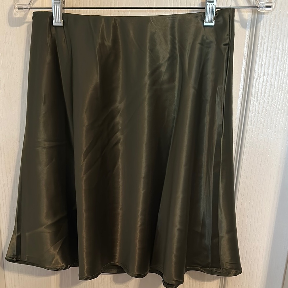 Elegant Olive Green Skirt
